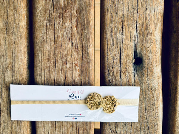 Gold - Crochet Headband