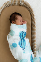 Hot air balloon  - Organic Muslin Wrap