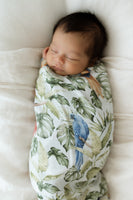 Tropical organic muslin wrap