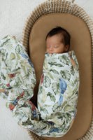 Tropical organic muslin wrap