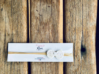 White - Crochet Headband