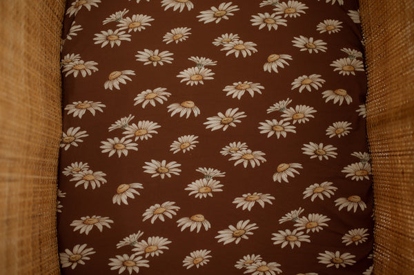 Daisy Organic Jersey Fitted Cot Sheet