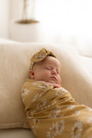 Daisy Mustard Organic Jersey Wrap