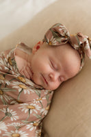 Daisy Pink Organic Jersey Wrap