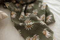 Daisy Olive Organic Muslin Wrap