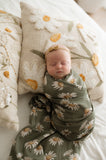 Daisy Olive Organic Muslin Wrap