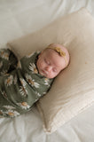 Daisy Olive Organic Muslin Wrap