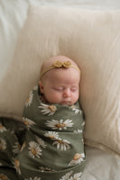 Daisy Olive Organic Muslin Wrap
