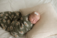 Daisy Olive Organic Muslin Wrap