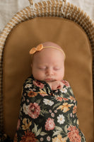 Floret Green Organic Muslin Wrap