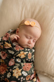 Floret Green Organic Muslin Wrap
