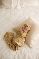 Daisy Mustard Organic Jersey Wrap