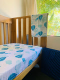 Hot air Balloon - Organic Muslin Fitted Cot Sheet