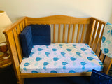 Hot air Balloon - Organic Muslin Fitted Cot Sheet