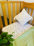 Leaves - Organic Muslin Cot Sheet