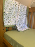 Mint - Organic Muslin Cot Sheet